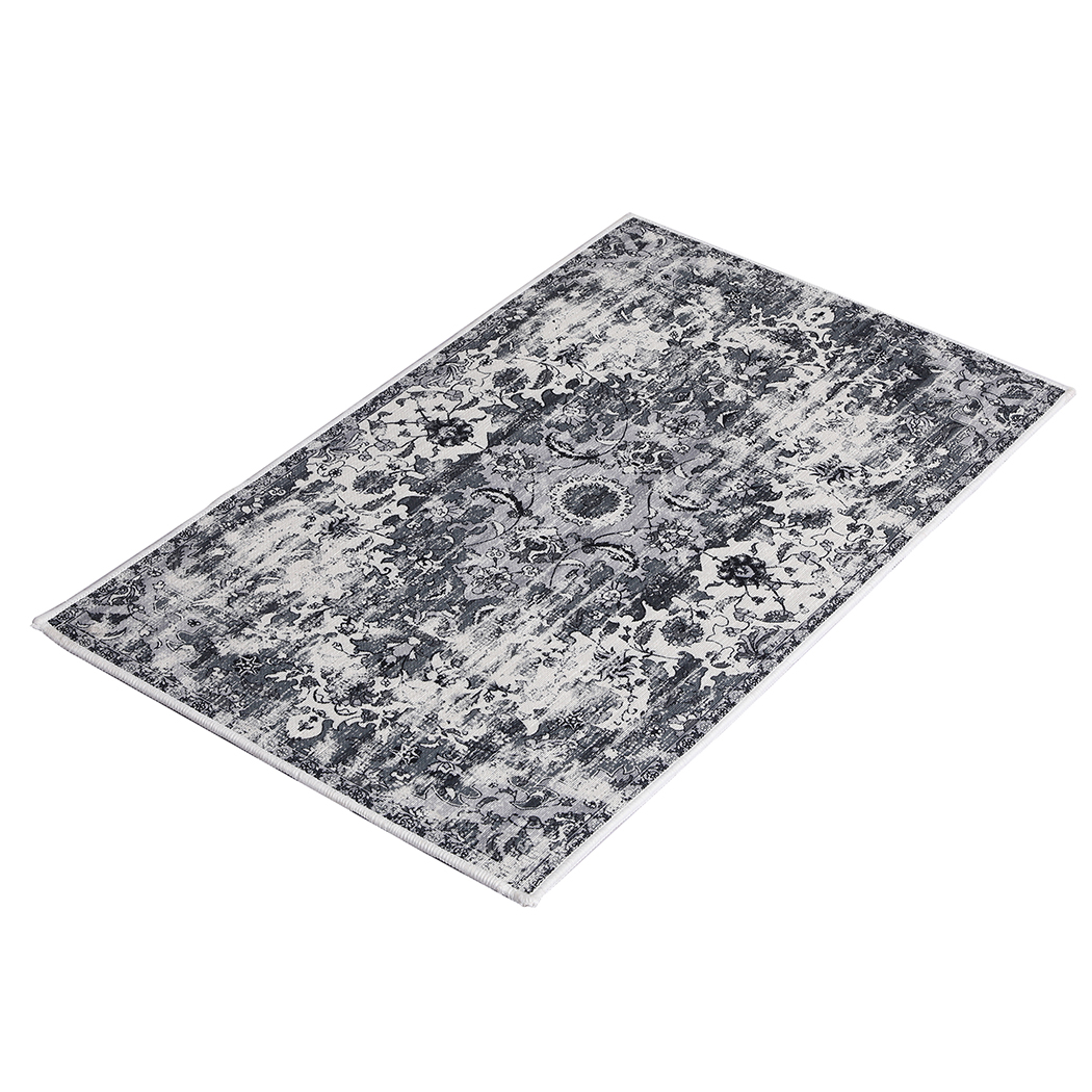 TopSellers-Large Shaggy Floor Mat Rug - Soft Grey 160x230cm Easy Care Decor