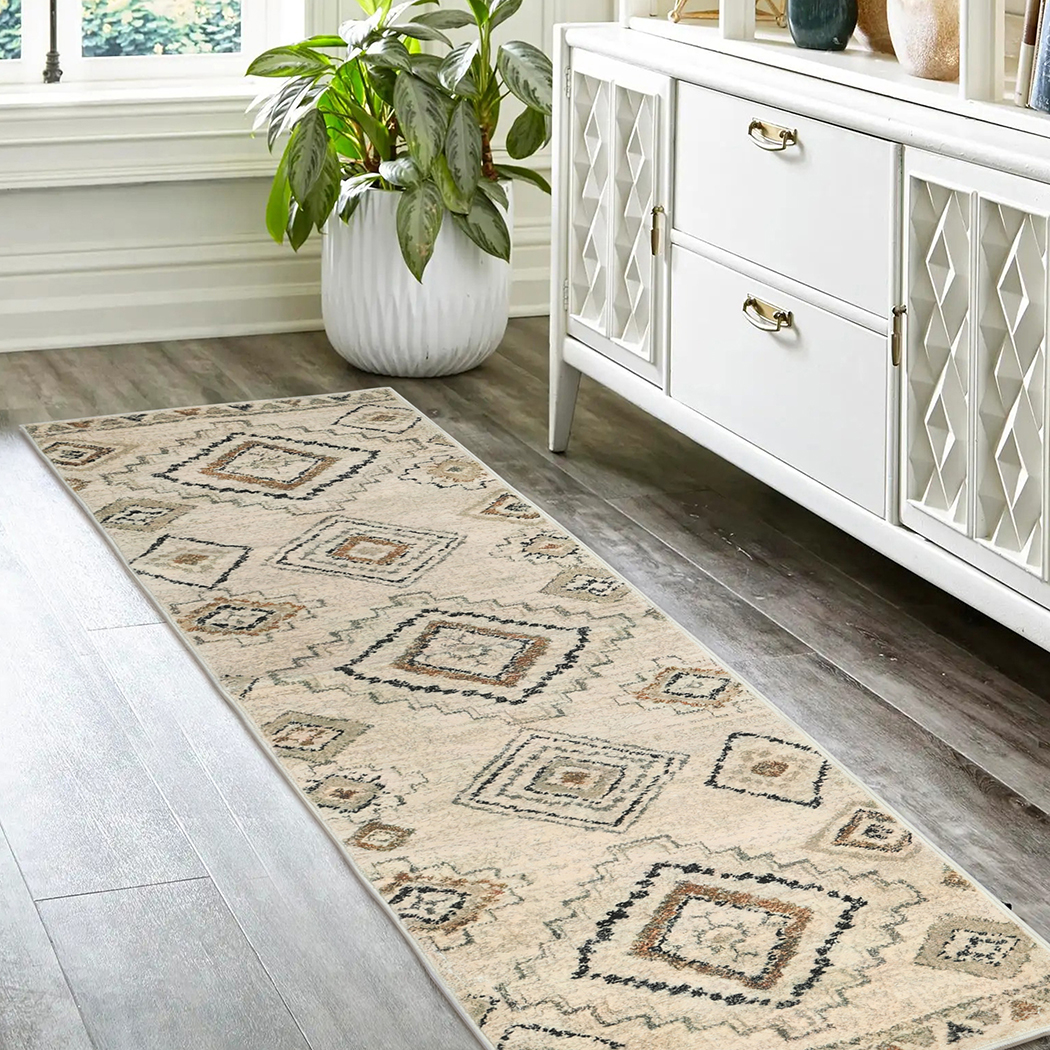 Marlow Floor Rug Hallway Runner Washable Soft Plush Carpet Non Slip 180X60cm - Picture 43 of 51