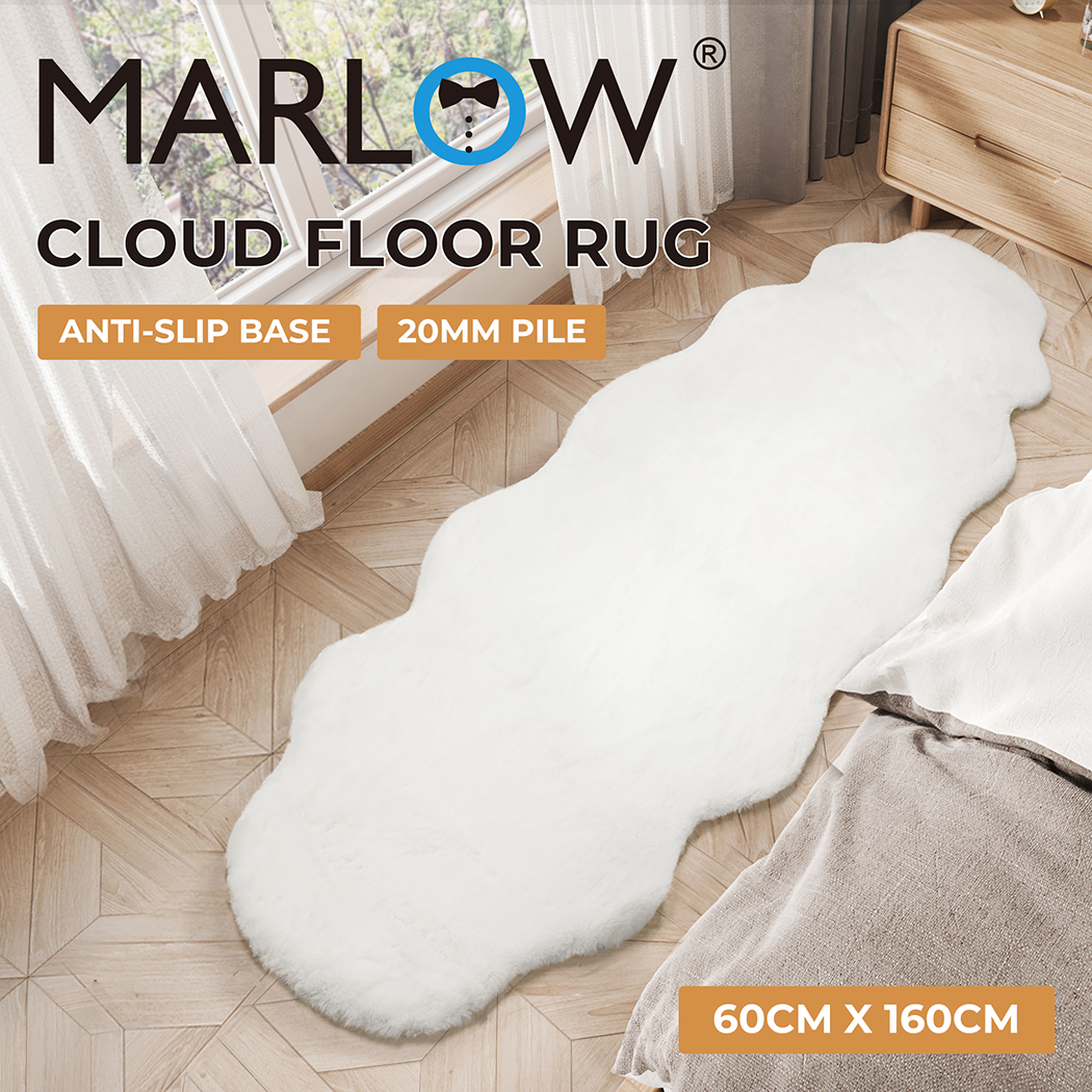 Marlow Floor Rug Area Rugs Shaggy Fluffy Faux Rabbit Fur Sofa Couch 20MM Pile - Picture 25 of 60