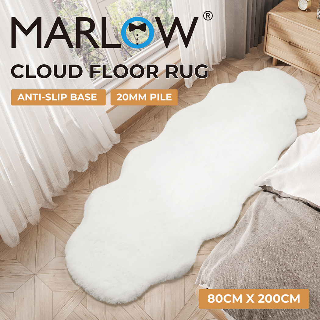 Marlow Floor Rug Area Rugs Shaggy Fluffy Faux Rabbit Fur Sofa Couch 20MM Pile - Picture 49 of 60