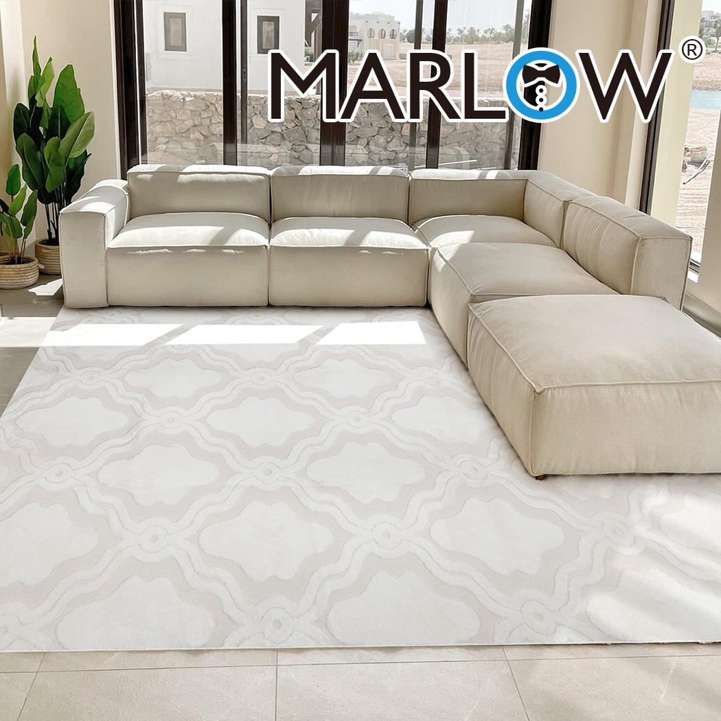 Marlow Floor Rugs Area Rug Fluffy Faux Rabbit Fur Soft Shaggy Carpet Short Pile - Picture 23 of 36