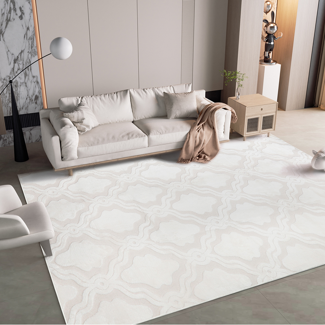 Marlow Floor Rugs Area Rug Fluffy Faux Rabbit Fur Soft Shaggy Carpet Short Pile - Picture 24 of 35