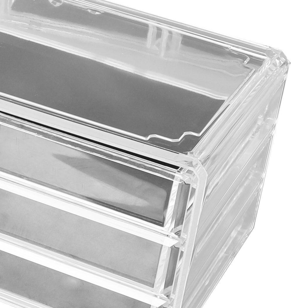 11 Drawer Clear Acrylic Cosmetic Makeup Organizer Jewellery Storage Box