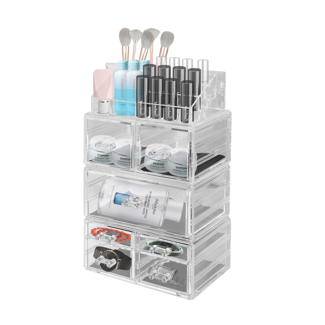 TopSellers-Makeup Organizer - Transparent 7 Drawers for Easy Storage & Clean