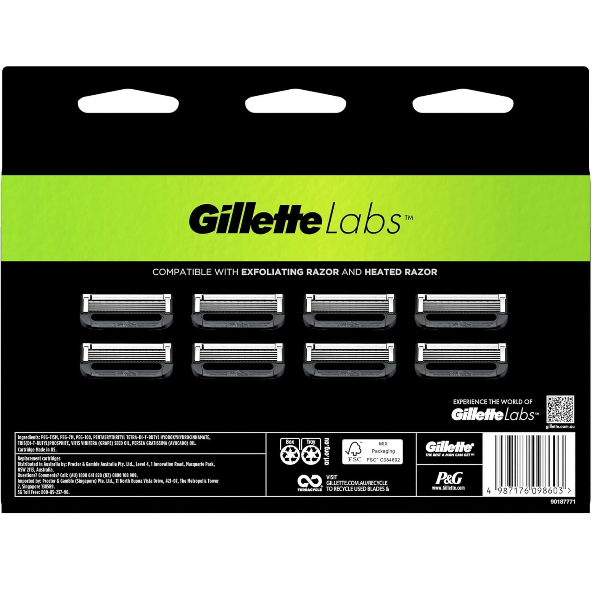 Gillette Labs Cartridges 8pk detail