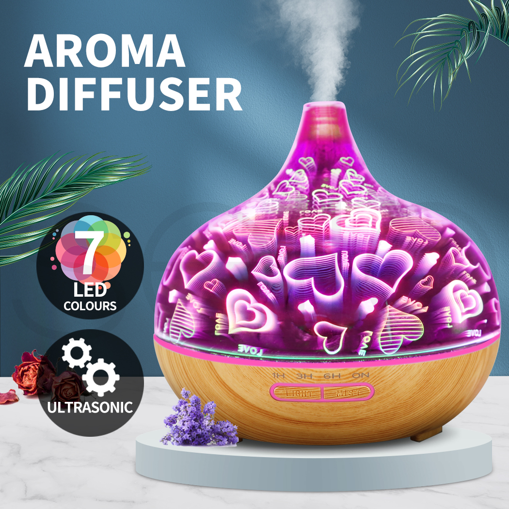Aromatherapy Diffuser 3D Aroma Essential Oils Ultrasonic Air Humidifier Purifier - Picture 25 of 36