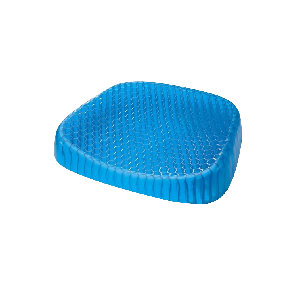 TopSellers-Blue Gel Honeycomb Seat Cushion - Cool Comfort & Anti-Slip 42x35