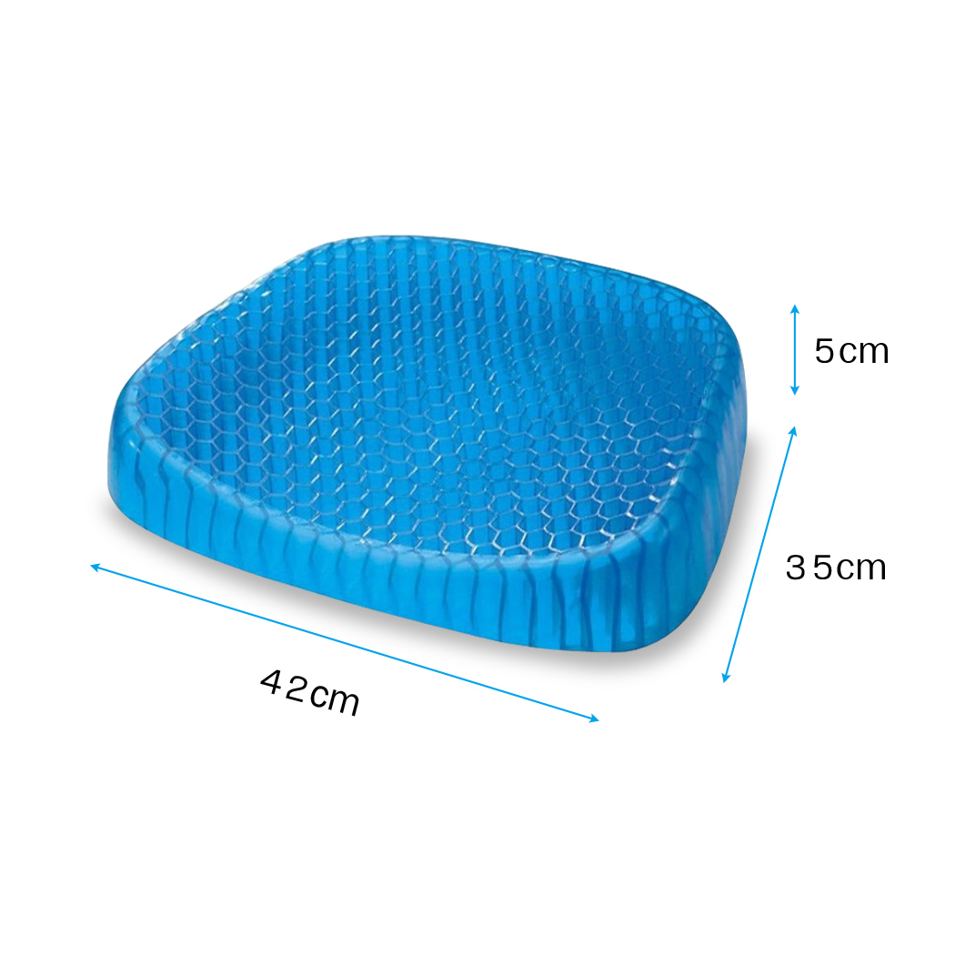 Gel Honeycomb Seat Cushion Flex Back Support Spine Breathable Protector Relief
