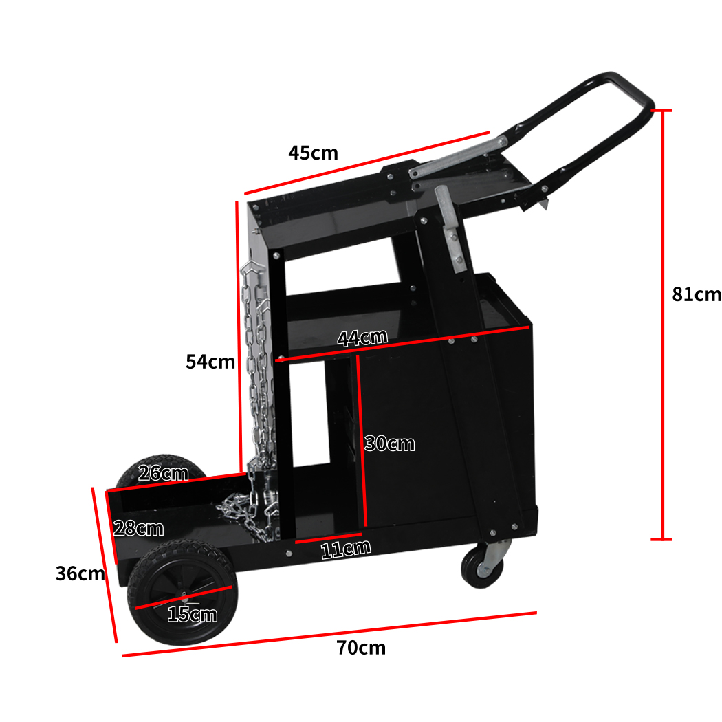 Traderight Welding Cart Trolley Drawer Welder Cabinet MIG TIG MMA Plasma Cutter