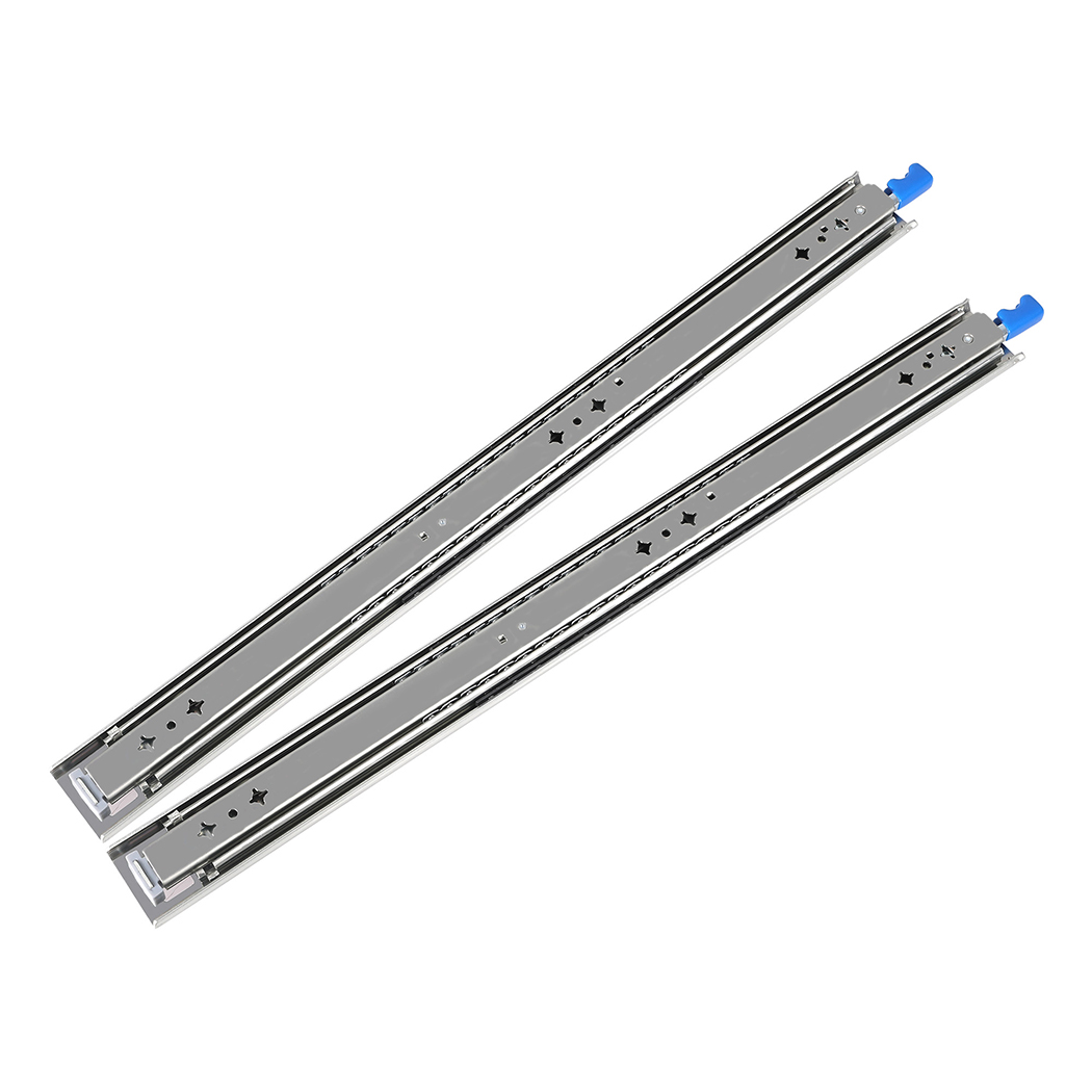 TopSellers-Heavy Duty Drawer Slides - 559mm 150kg Lockable Smooth Action