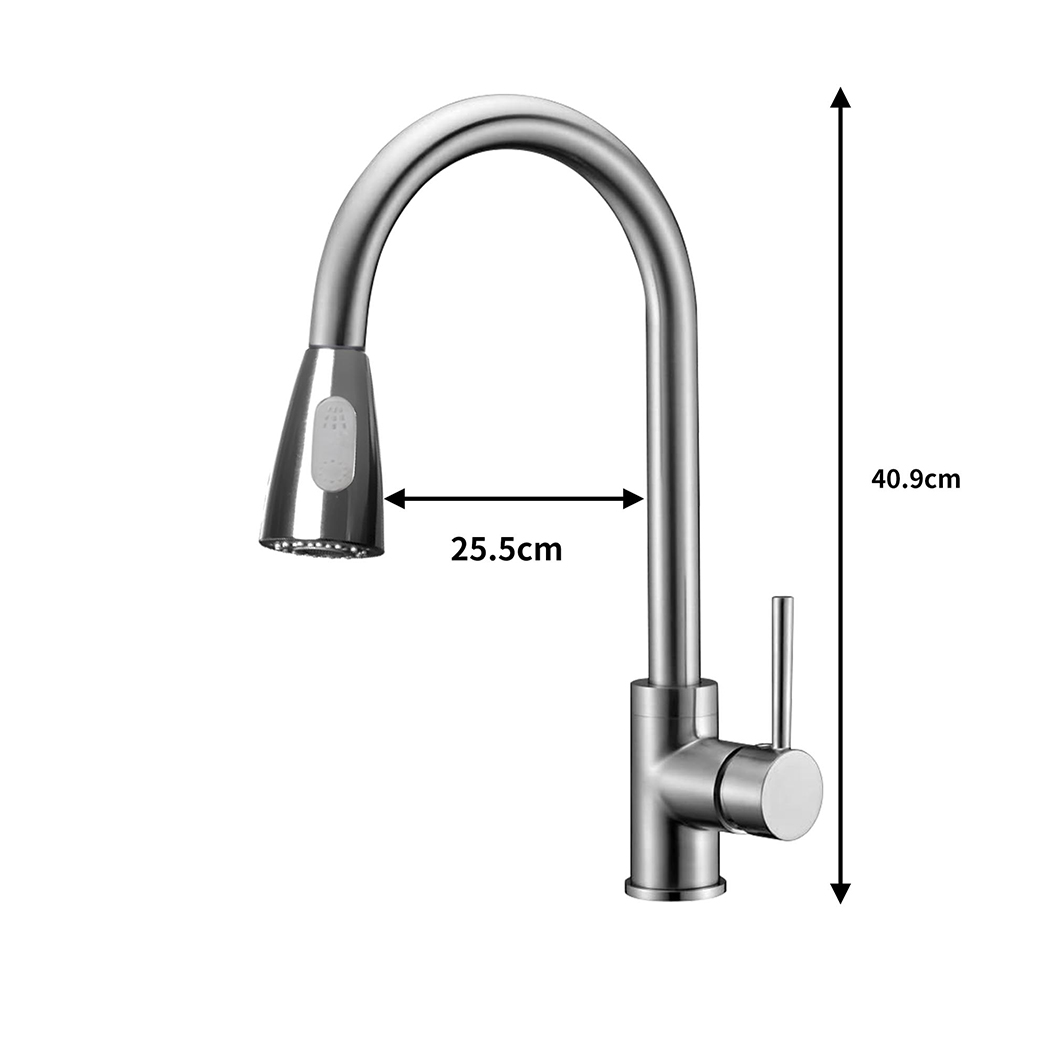 Kitchen Faucet Extender Tap Pull Out Brass Mixer Taps Sink Vanity Swivel WELS