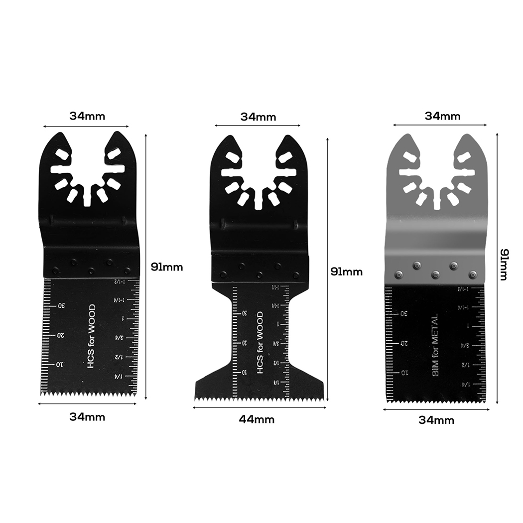 Traderight Saw Blades Oscillating Workshop Metal Wood Quick Release 20PCS