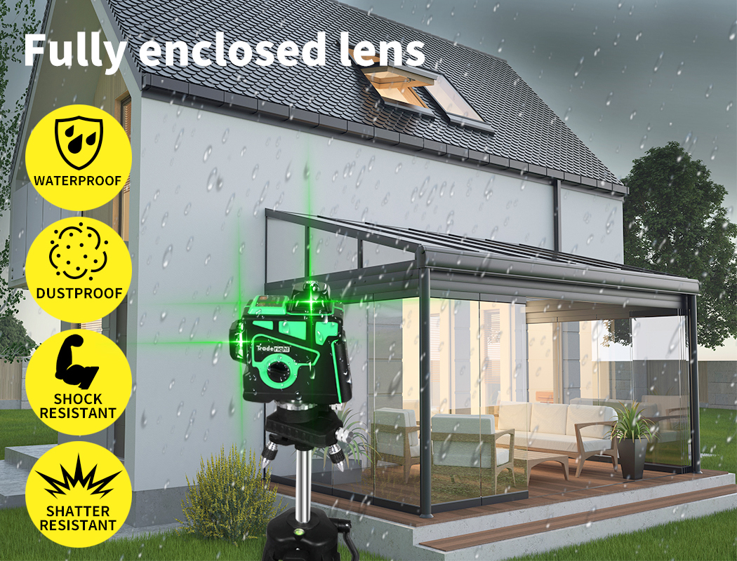Laser Level Green Self Leveling Tripod 12 Line 360° Rotary Cross Measure Tool - Picture 35 of 83