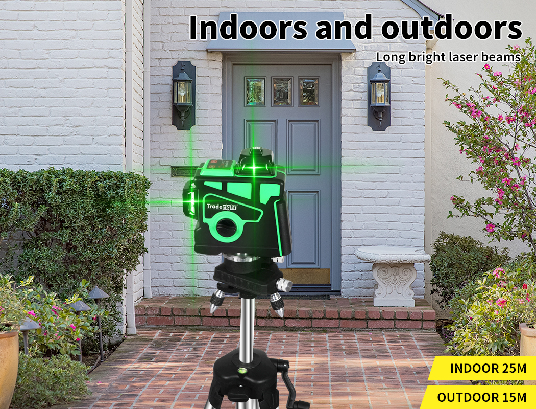 Laser Level Green Self Leveling Tripod 12 Line 360° Rotary Cross Measure Tool - Picture 44 of 83