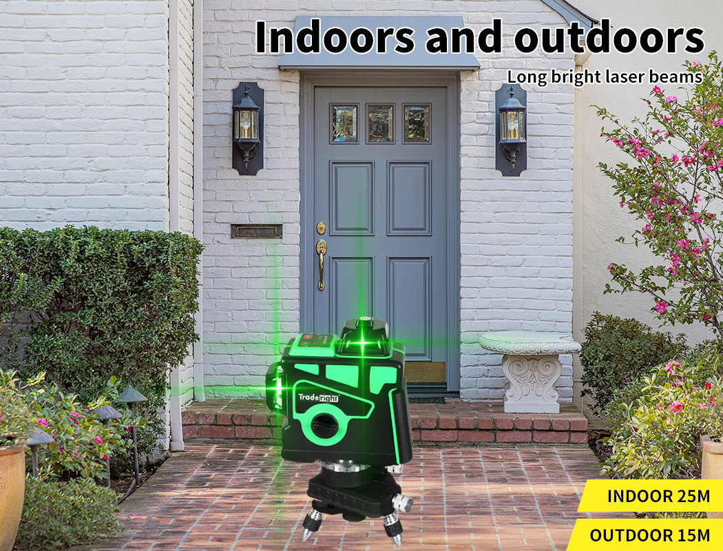 Laser Level Green Self Leveling Tripod 12 Line 360° Rotary Cross Measure Tool - Picture 19 of 83