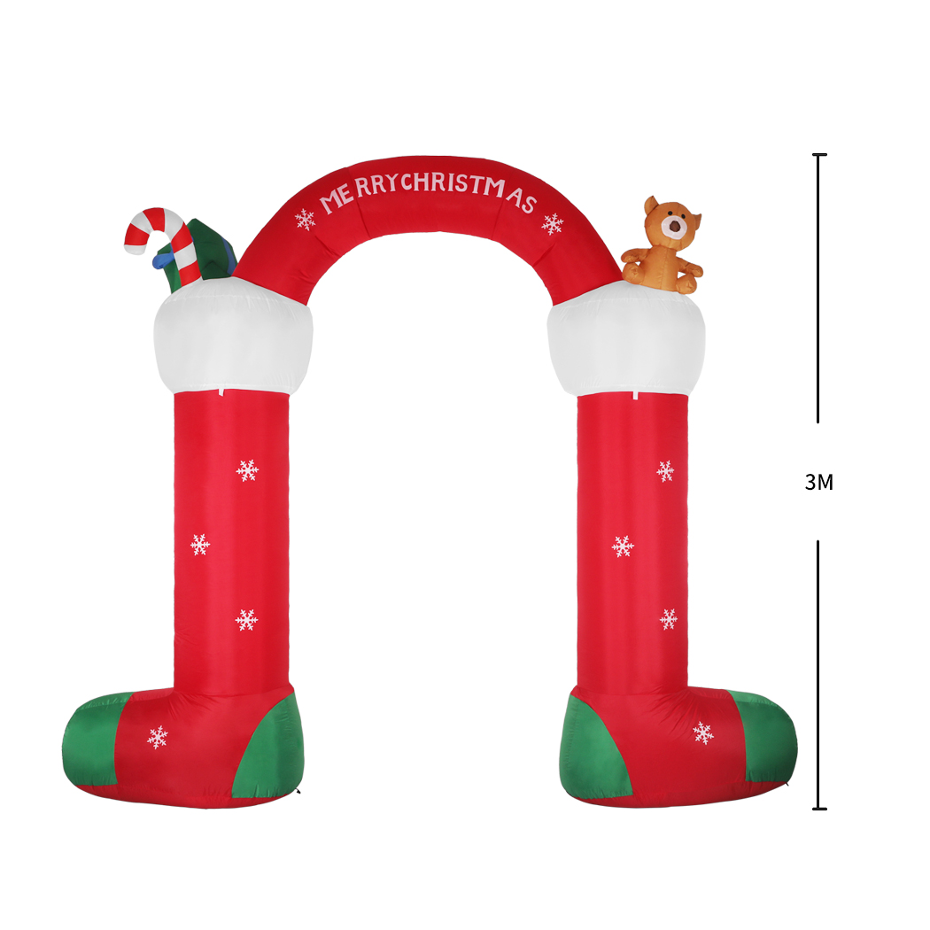 Santaco Christmas Inflatables Xmas Decorations Outdoor Santa Tree Snowman Lights - Picture 79 of 121