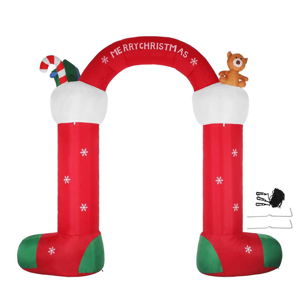 Santaco Christmas Inflatables Xmas Decorations Outdoor Santa Tree Snowman Lights - Picture 82 of 112