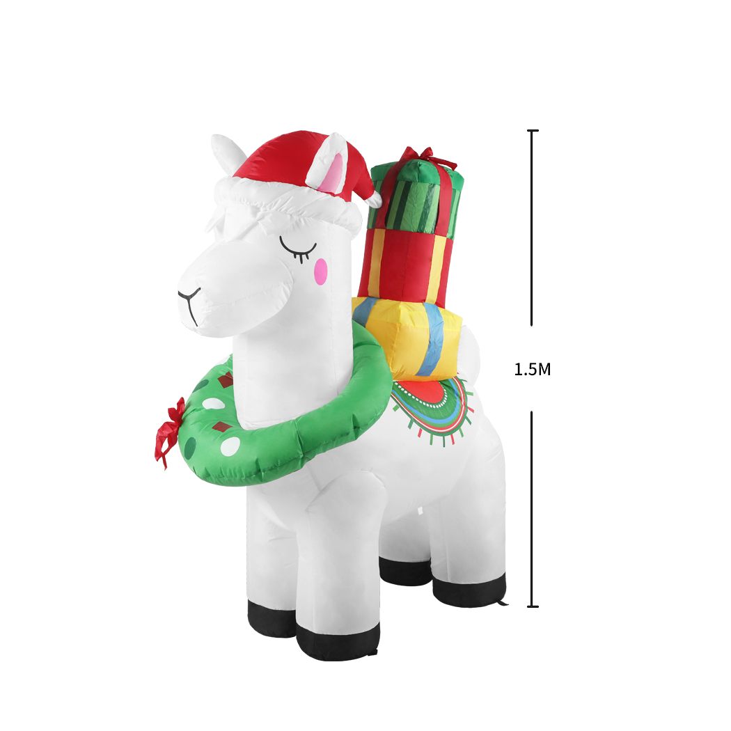 Santaco Christmas Inflatables Xmas Decorations Outdoor Santa Tree Snowman Lights - Picture 24 of 121
