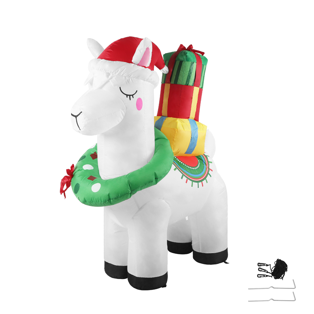 Santaco Christmas Inflatables Xmas Decorations Outdoor Santa Tree Snowman Lights - Picture 32 of 112
