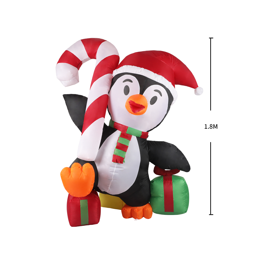 Santaco Christmas Inflatables Xmas Decorations Outdoor Santa Tree Snowman Lights - Picture 112 of 121
