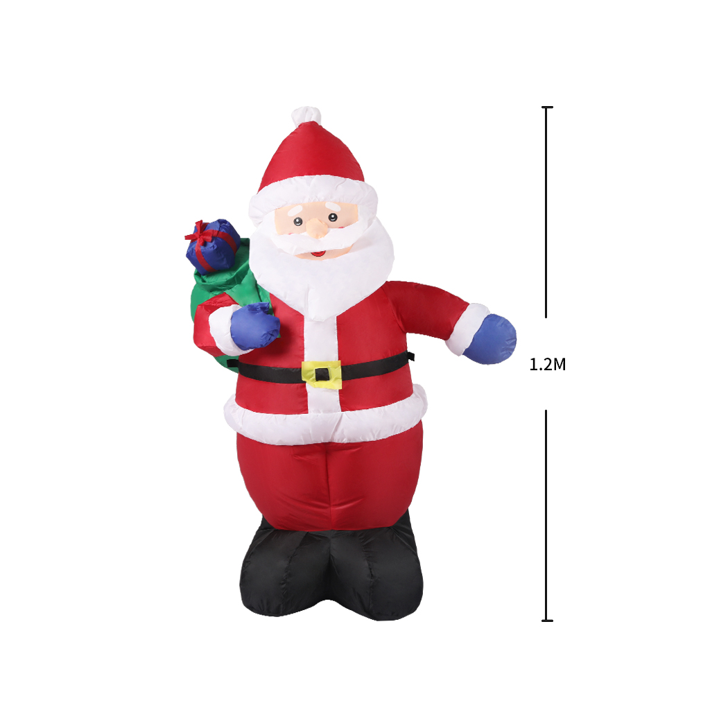 Santaco Christmas Inflatables Xmas Decorations Outdoor Santa Tree Snowman Lights - Picture 57 of 121