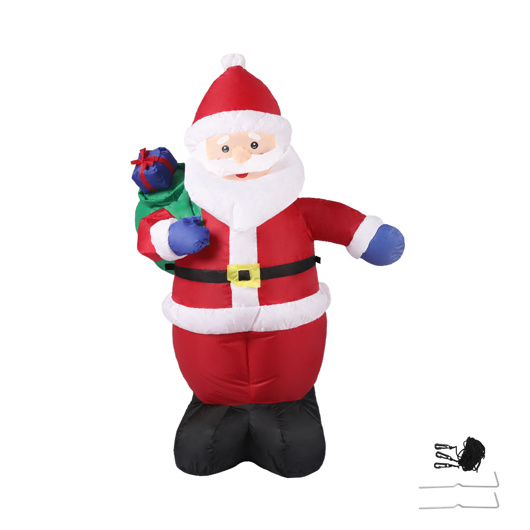Santaco Christmas Inflatables Xmas Decorations Outdoor Santa Tree Snowman Lights - Picture 62 of 112