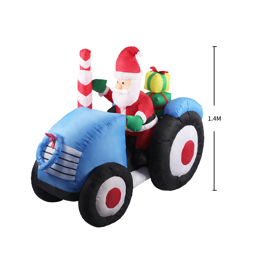 Santaco Christmas Inflatables Xmas Decorations Outdoor Santa Tree Snowman Lights - Picture 90 of 121