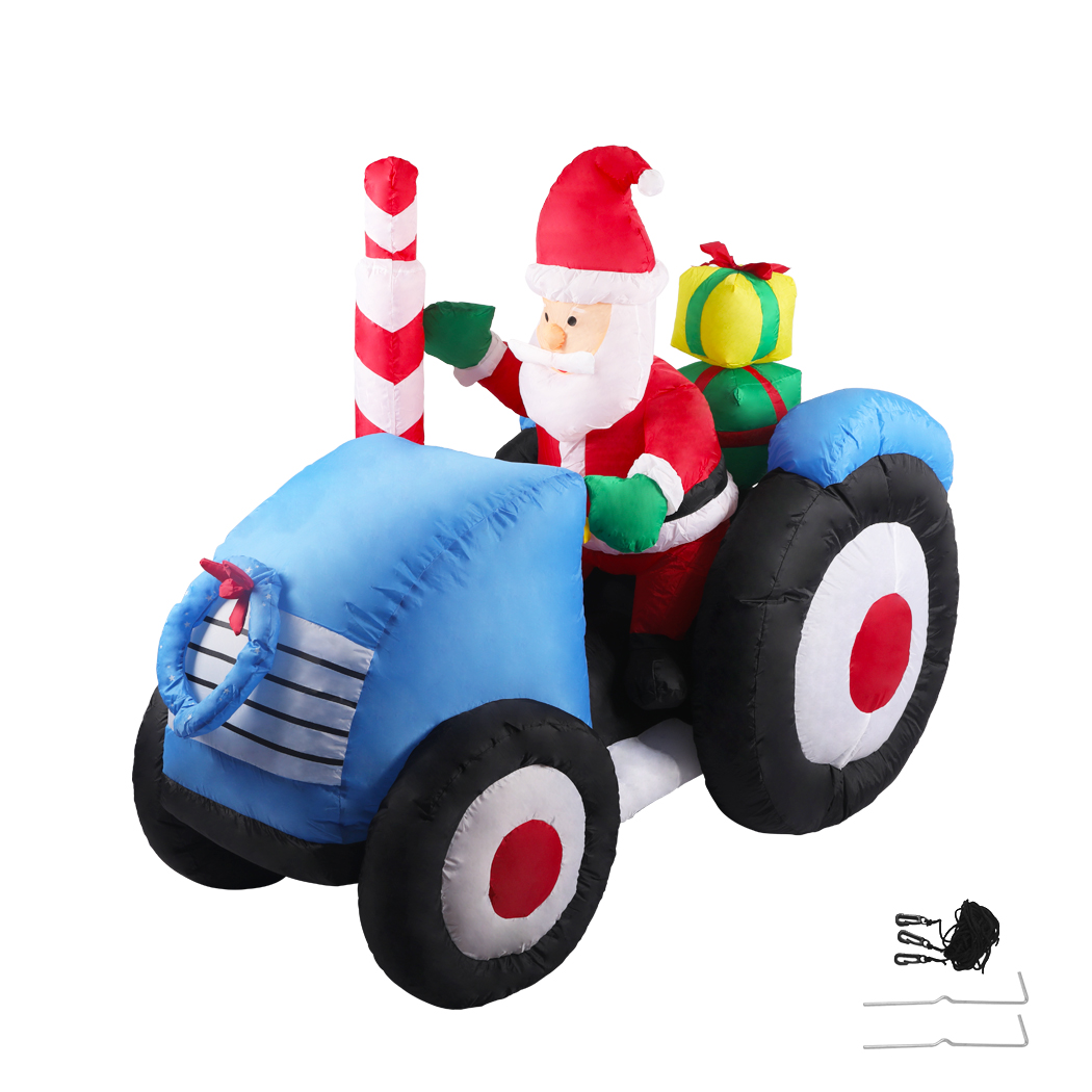 Santaco Christmas Inflatables Xmas Decorations Outdoor Santa Tree Snowman Lights - Picture 92 of 112