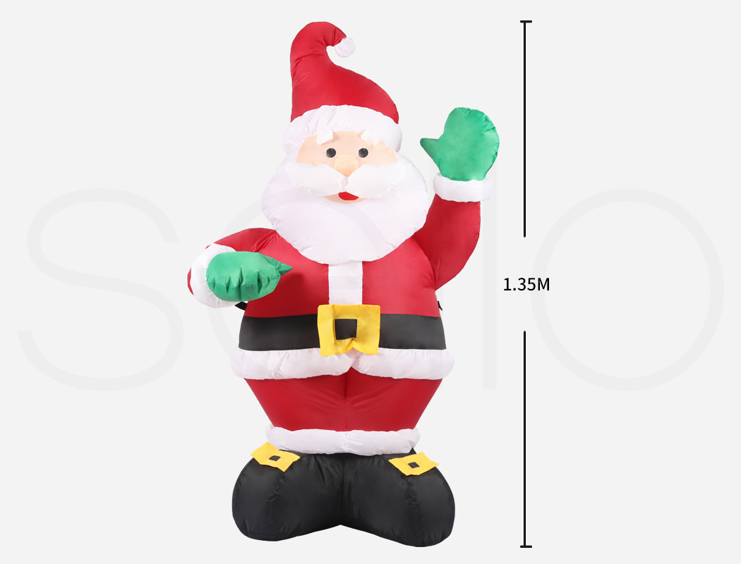 Santaco Christmas Inflatables Xmas Decorations Outdoor Santa Tree Snowman Lights - Picture 109 of 121