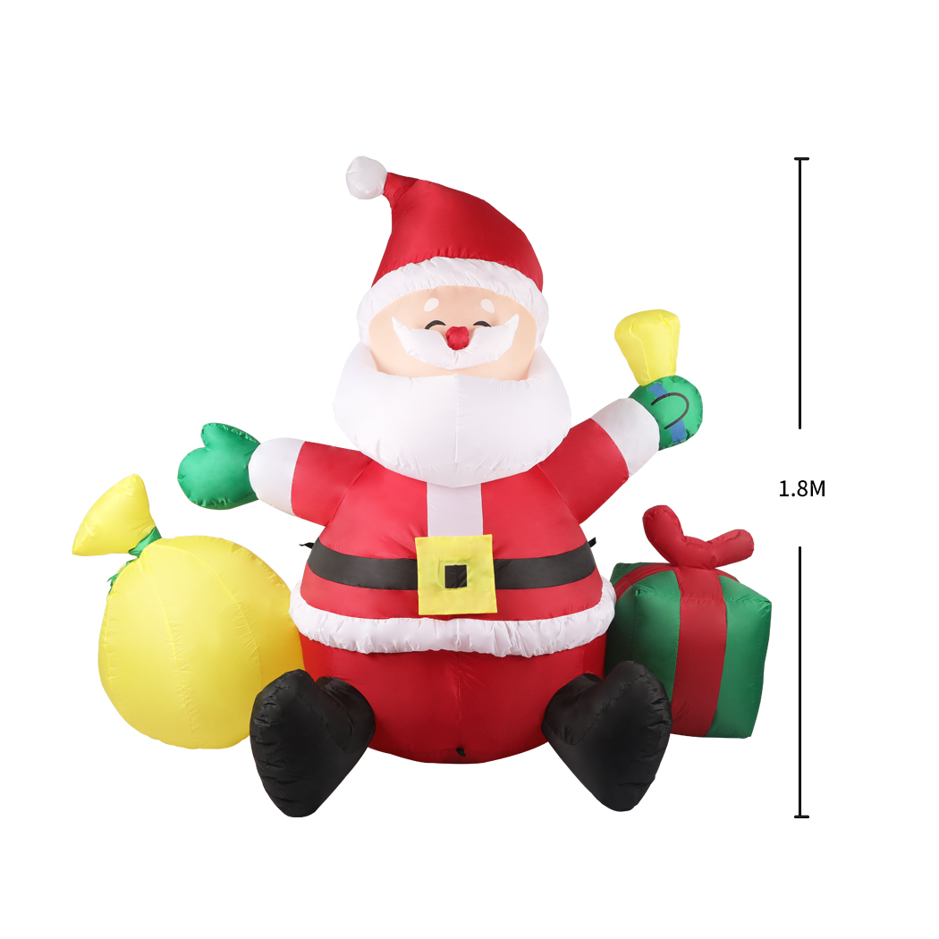 Santaco Christmas Inflatables Xmas Decorations Outdoor Santa Tree Snowman Lights - Picture 68 of 121