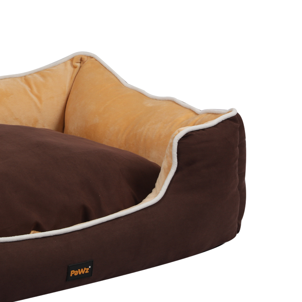 PaWz Pet Bed Mattress Dog Cat Pad Mat Puppy Cushion Soft Warm Washable 2XL Brown