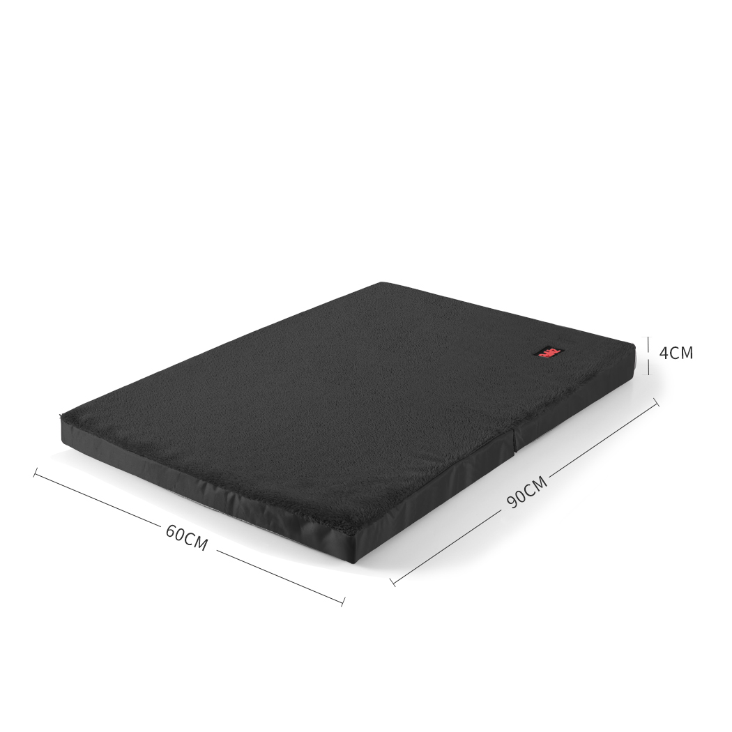 Pawz Pet Dog Calming Bed Memory Foam Mat Orthopedic Foldable Washable Black - Picture 13 of 59