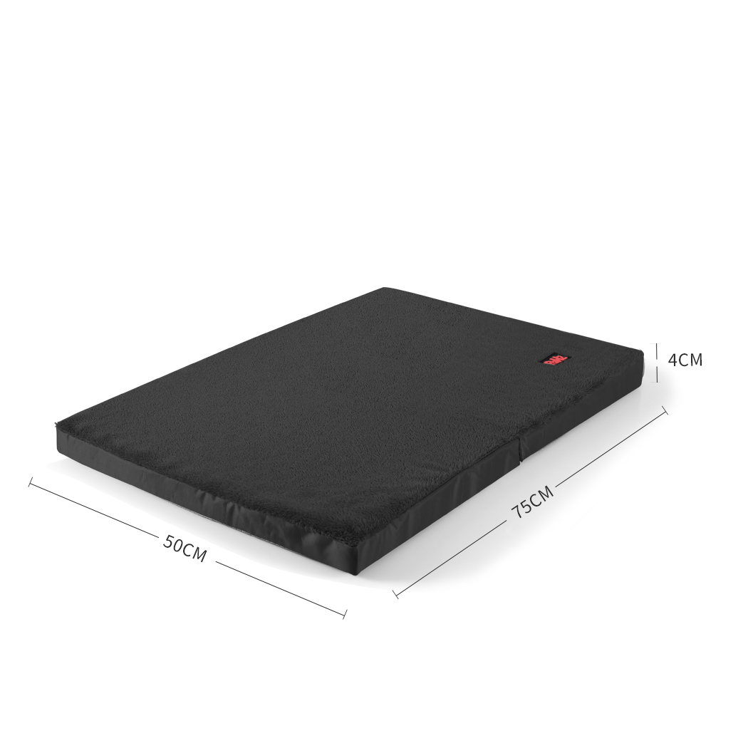 Pawz Pet Dog Calming Bed Memory Foam Mat Orthopedic Foldable Washable Black - Picture 25 of 59