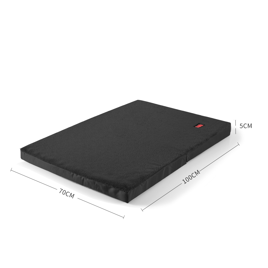 Pawz Pet Dog Calming Bed Memory Foam Mat Orthopedic Foldable Washable Black - Picture 37 of 59