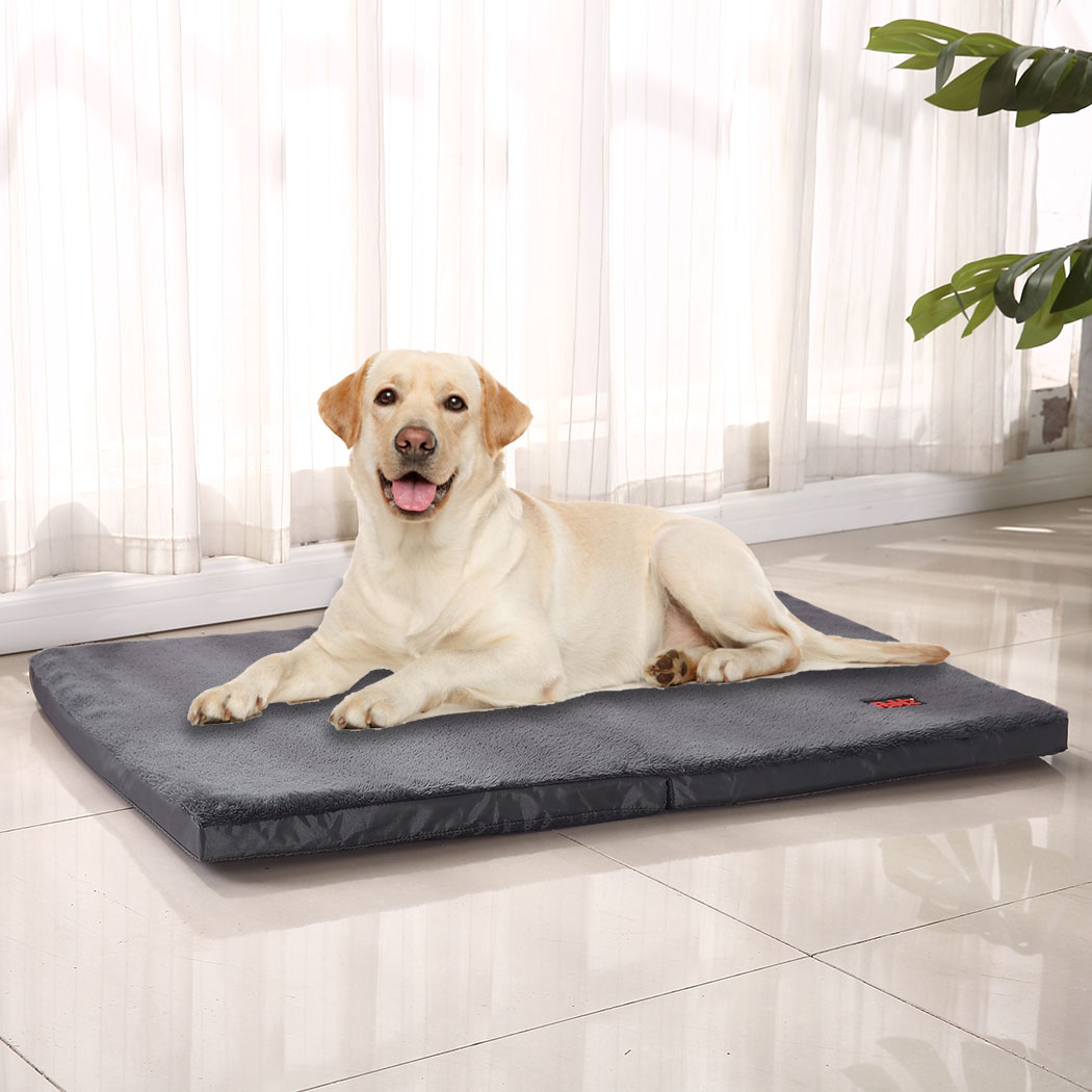 PaWz Pet Bed Foldable Dog Puppy Beds Cushion Pad Pads Soft Plush Cat Pillow L