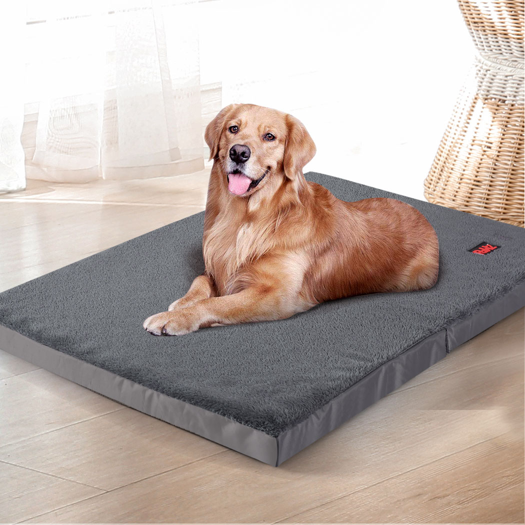 PaWz Pet Bed Foldable Dog Puppy Beds Cushion Pad Pads Soft Plush Cat Pillow XL