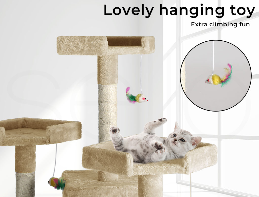 Pawz Cat Tree Scratching Post Scratcher Tower Condo House Furniture Ceiling High - Picture 63 of 195