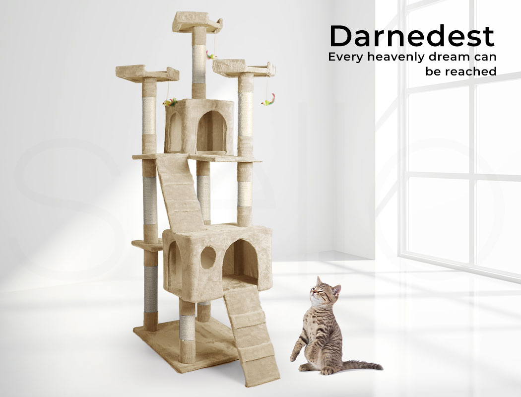 Pawz Cat Tree Scratching Post Scratcher Tower Condo House Furniture Ceiling High - Picture 64 of 195