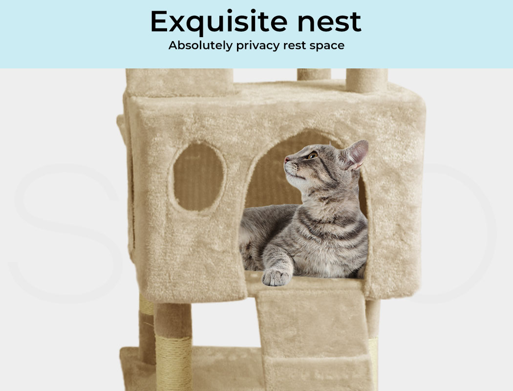 Pawz Cat Tree Scratching Post Scratcher Tower Condo House Furniture Ceiling High - Picture 67 of 195
