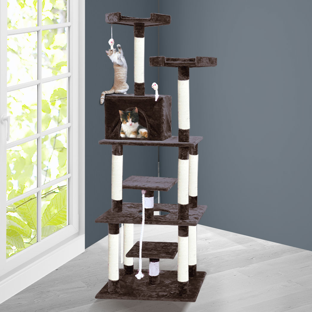 PaWz Cat Tree Scratching Post Gym House Condo Furniture Scratcher Tower 198cm