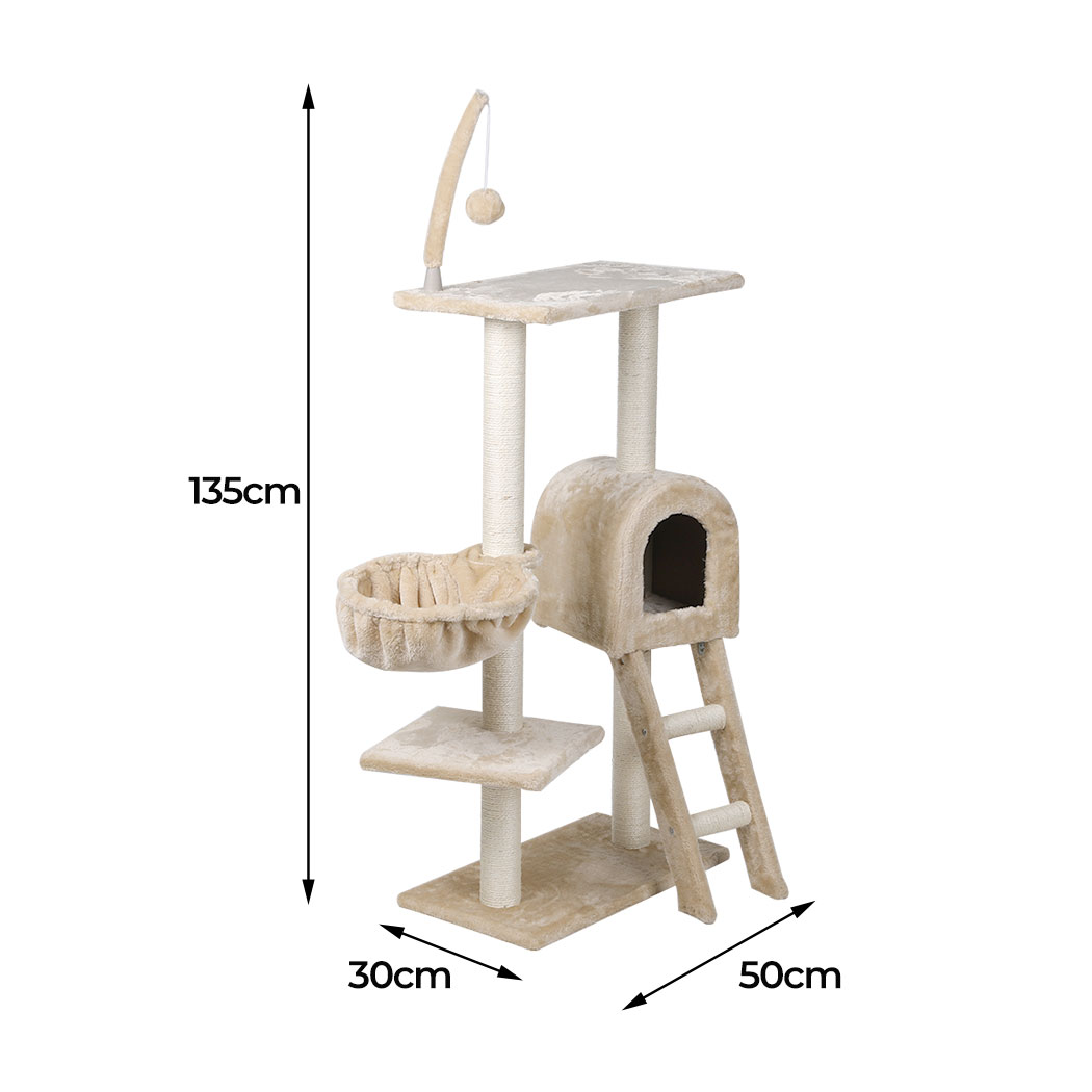 Cat Tree Trees Scratching Post Tower Condo House Furniture Pole Activity Wood
