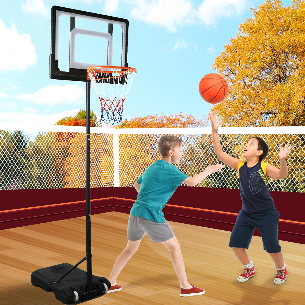 Centra Basketball Hoop Stand Ring Portable 2.1M Adjustable Height Kids Backboard