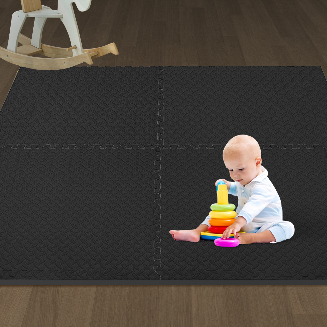 Bopeep Kids Play Mat EVA Foam Kid Crawling 12mm 4PCS Interlocking Carpet 60x60 - Picture 23 of 143