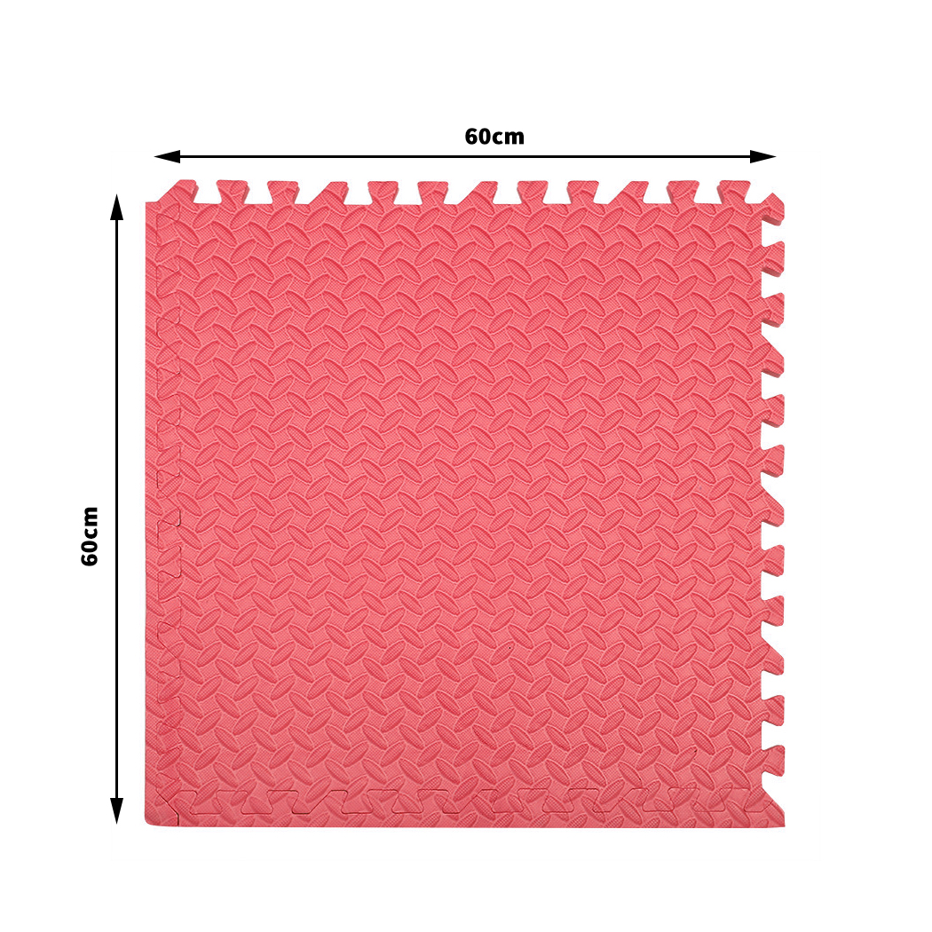 Bopeep EVA Foam Kids Play Mat Floor Baby Crawling Interlocking Waterproof Carpet Red