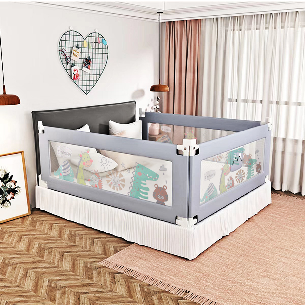 Bopeep Kids Baby Safety Bed Rail Adjustable Folding Child Toddler Protect Large
