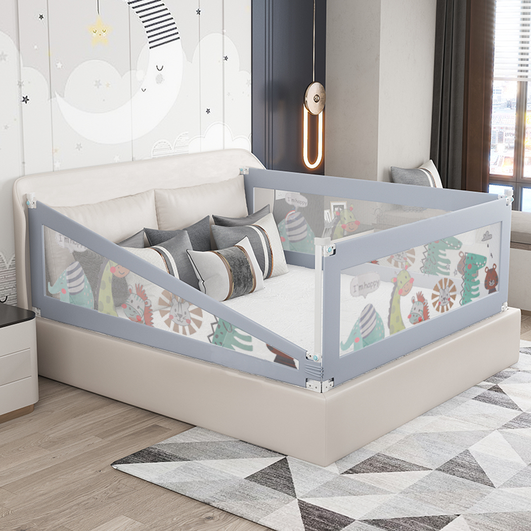 Bopeep Kids Baby Safety Bed Rail Adjustable Folding Child Toddler Protect Large