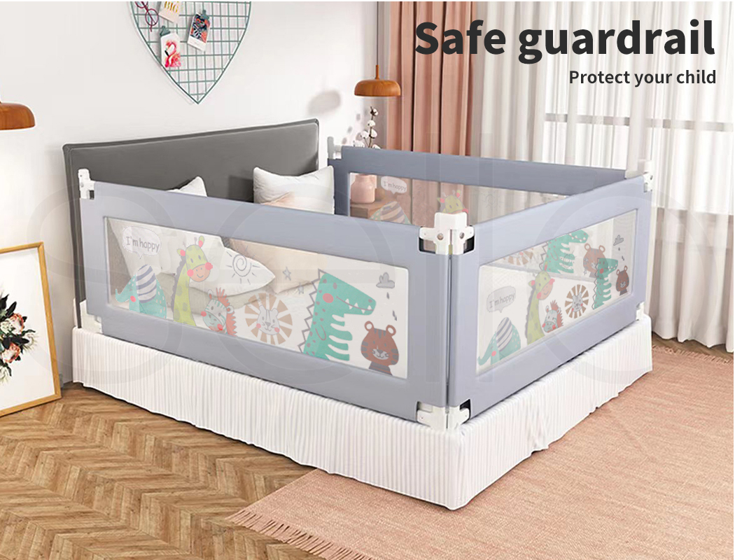 Bopeep Kids Baby Safety Bed Rail Guard Adjustable Folding Child Toddler ...