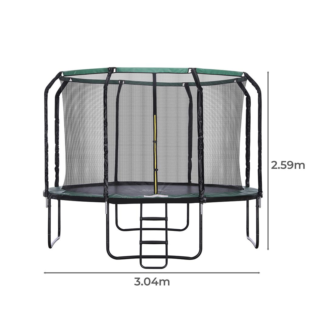 Centra Trampoline Round Trampolines Basketball Safety Net Pad Mat 4.5/8/10/12FT - Picture 13 of 58