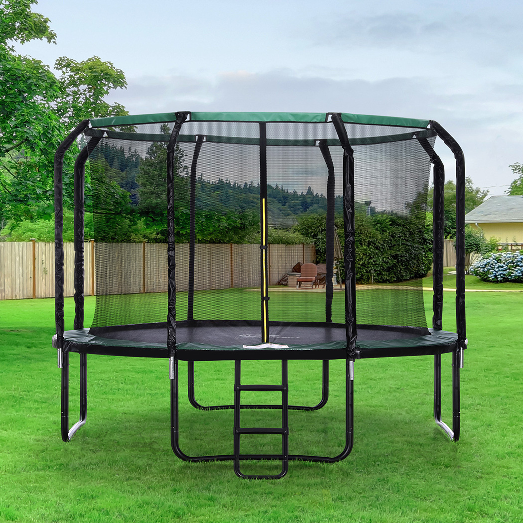 Centra Trampoline Round Trampolines Basketball Safety Net Pad Mat 4.5/8/10/12FT - Picture 24 of 58