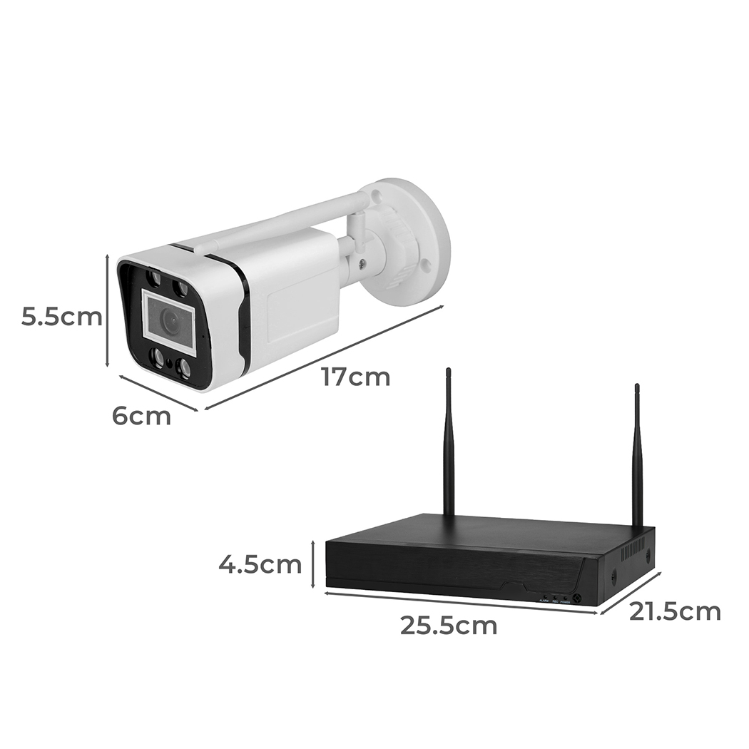 4x 8x Security Camera Wireless 1080P with Monitor Wifi CCTV 8CH NVR Night Vision - Picture 25 of 161